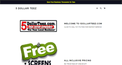 Desktop Screenshot of 5dollarteez.com